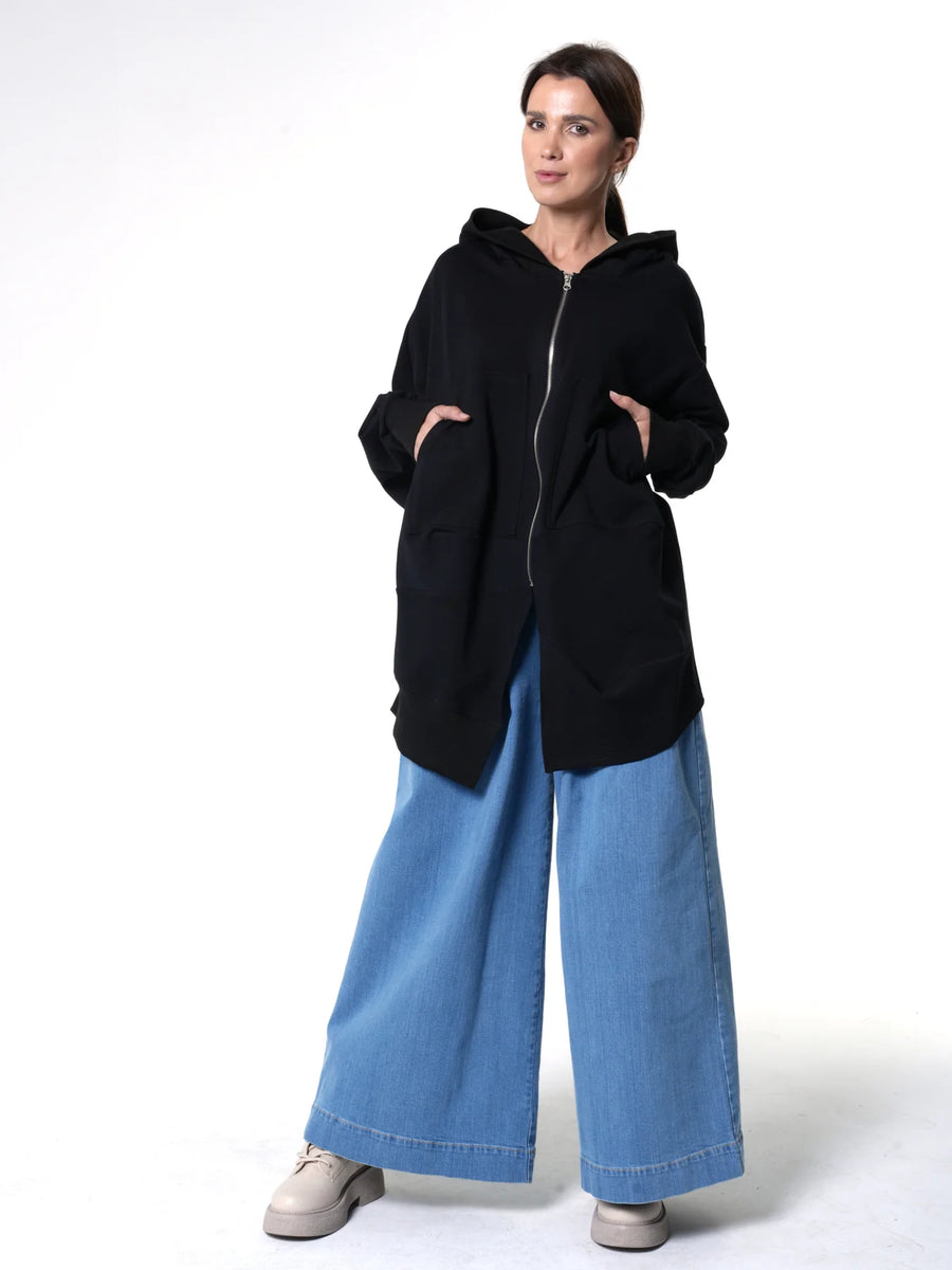 Oversized Zip Up Sweatshirt | Women's Relaxed Hoodie Style