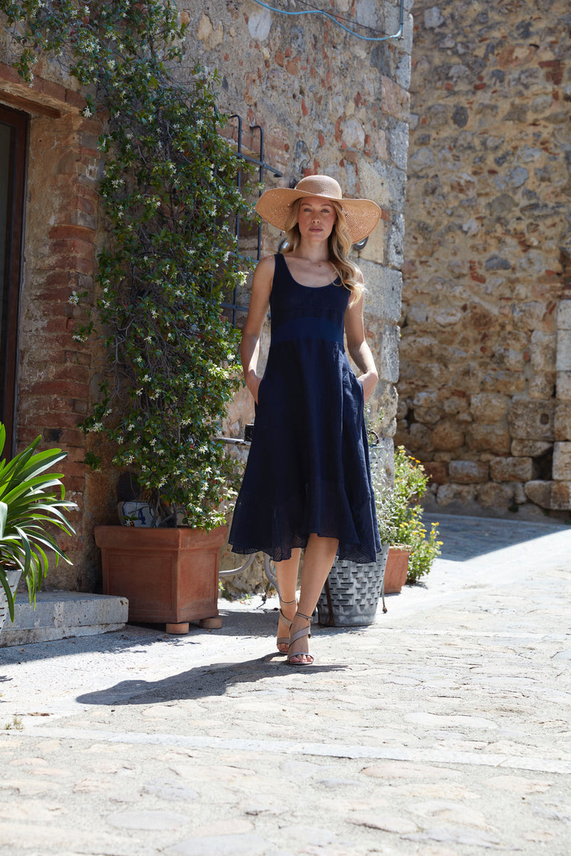 chinese dress ladies Breathable Linen Dress