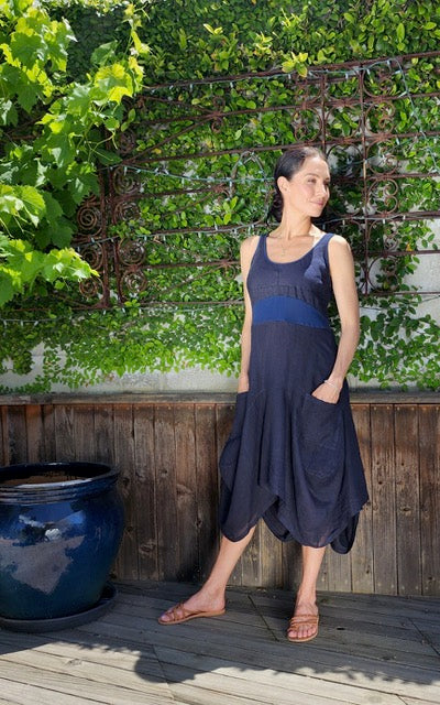 Women's Italian Linen Magic Dress | Estell Boutique XL / Gray Women's Italian Linen Magic Dress | Estell Boutique XL / Gray
