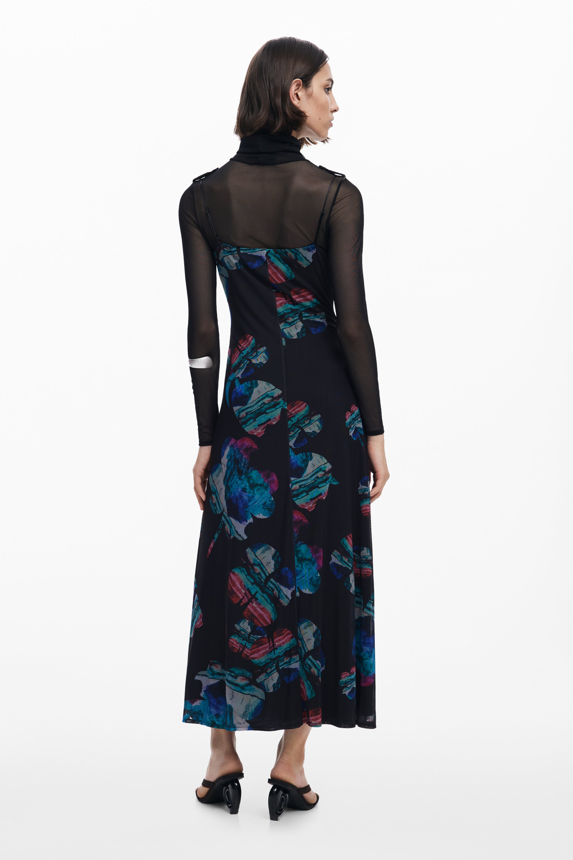 Desigual Mesh Printed Dress – Imported from Barcelona