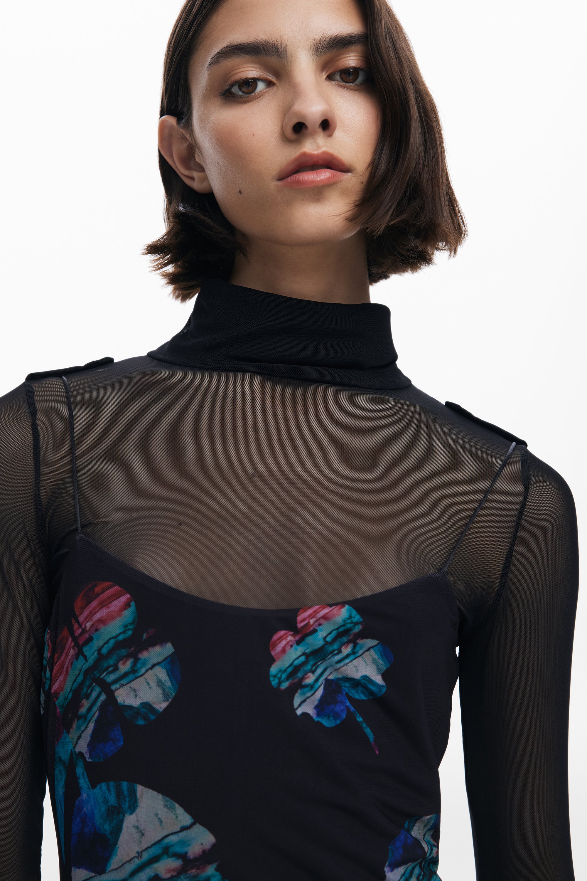 Desigual Mesh Printed Dress – Imported from Barcelona