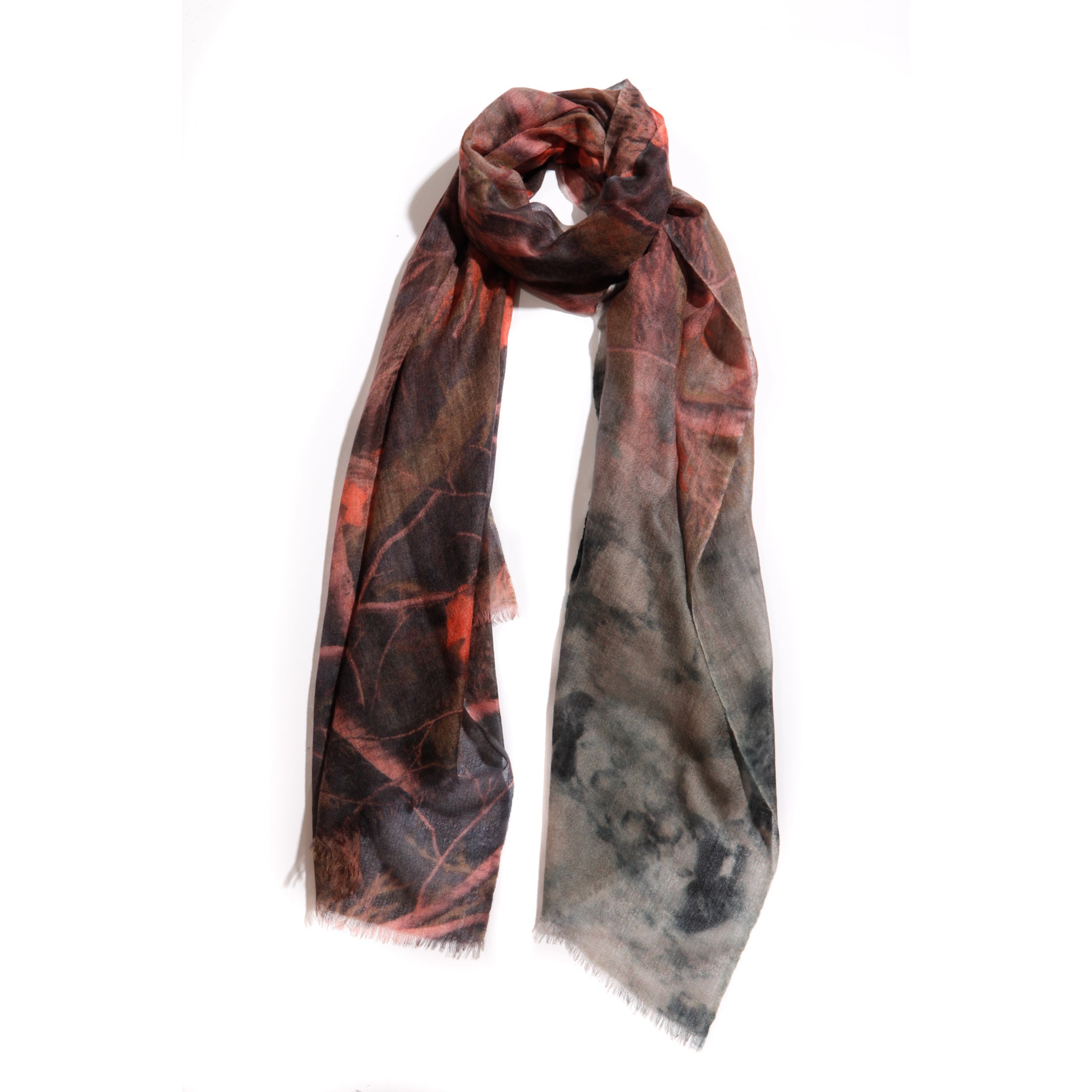 Lightweight Cashmere Scarf – Made in Spain- burgundy