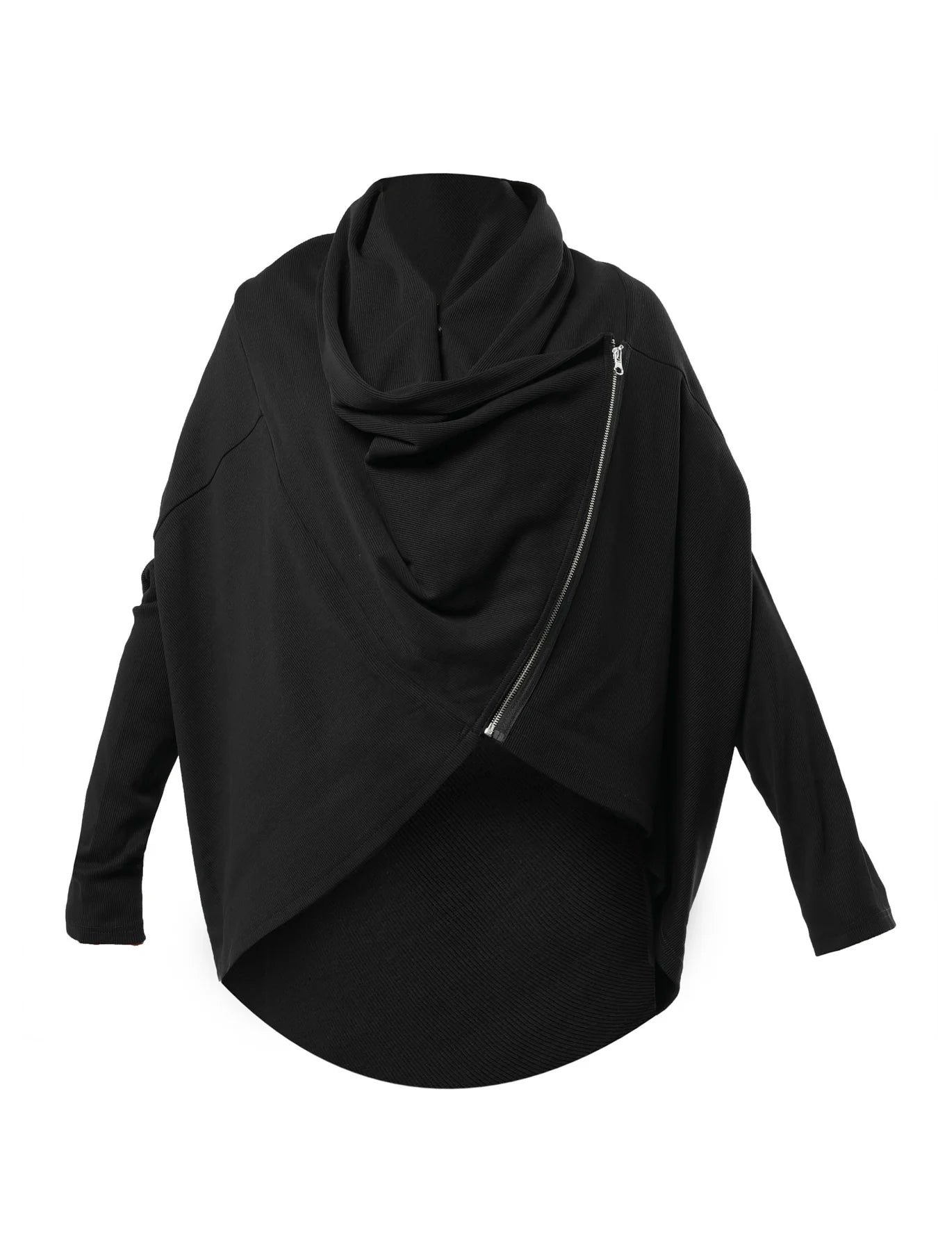 Asymmetric Oversized Cotton Cardigan
