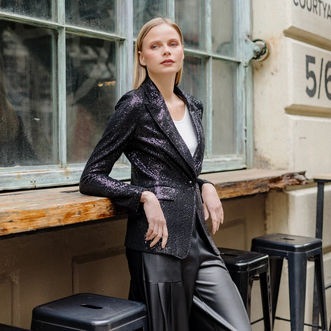 Sparkly Stretch Holiday BLazer