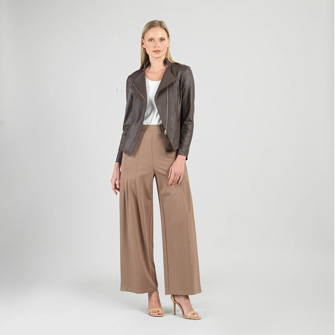 Brown Vegan Leather Jacket