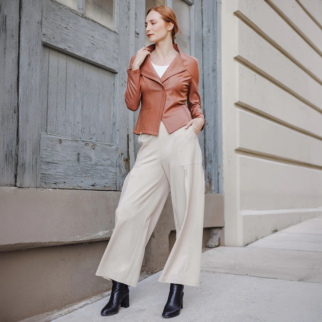 Carmel Liquid Leather Jacket
