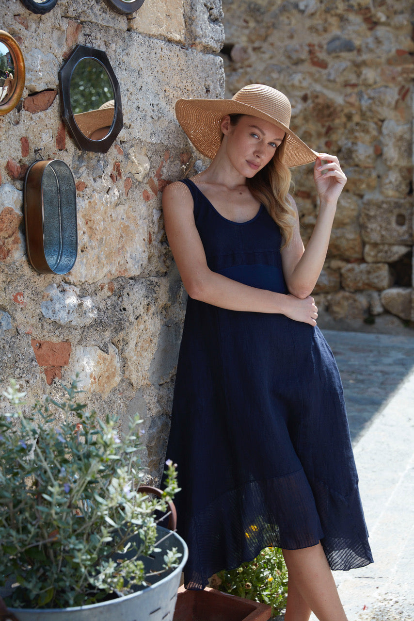 Breathable Linen Dress | Italian Summer Women's Wear S / Sand Breathable Linen Dress | Italian Summer Women's Wear S / Sand
