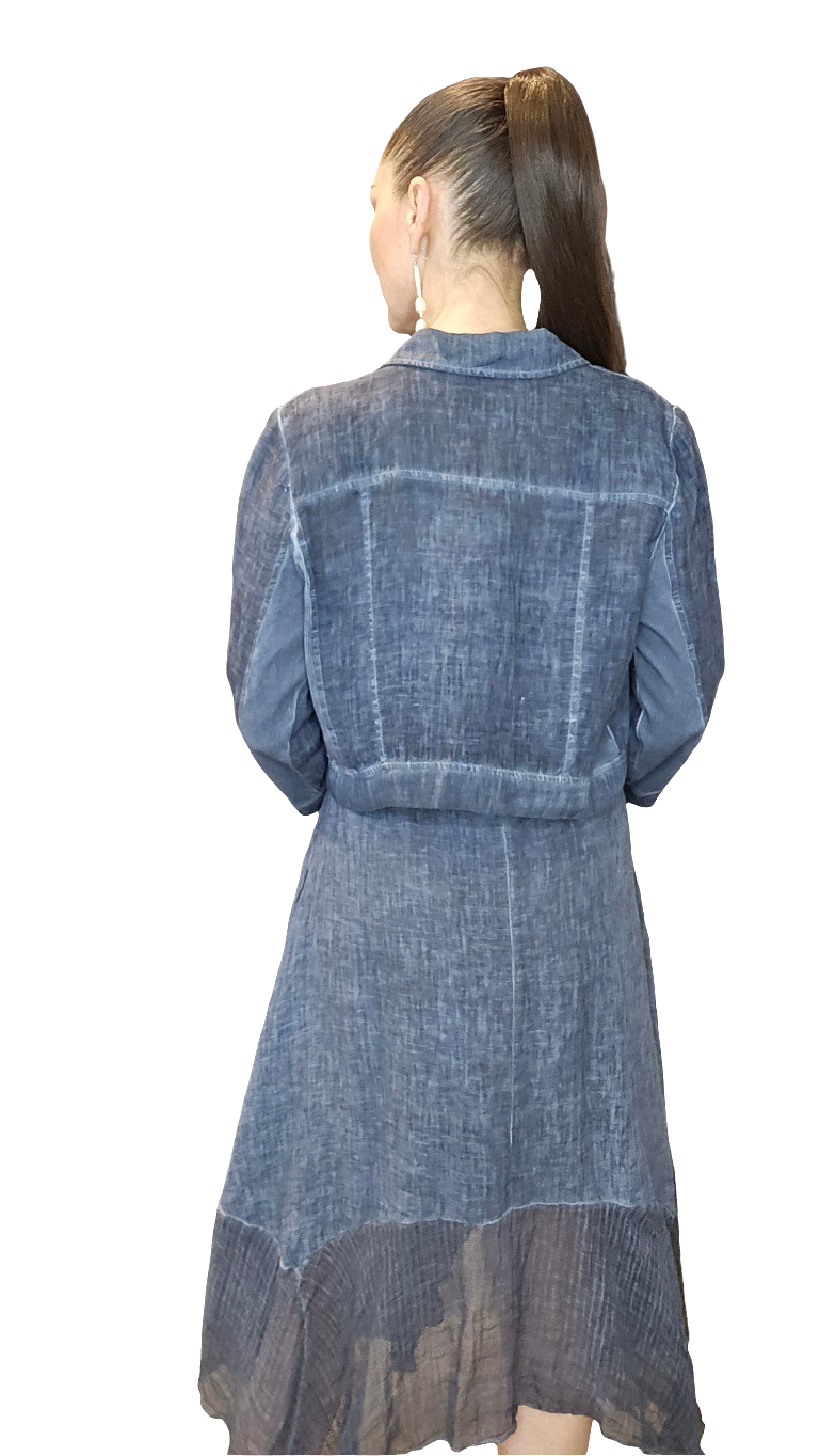 Italian Linen Cropped Jacket
