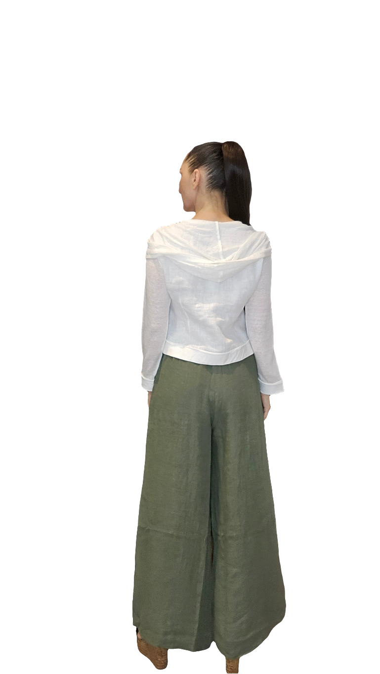 Italian Linen Wide Leg Panta