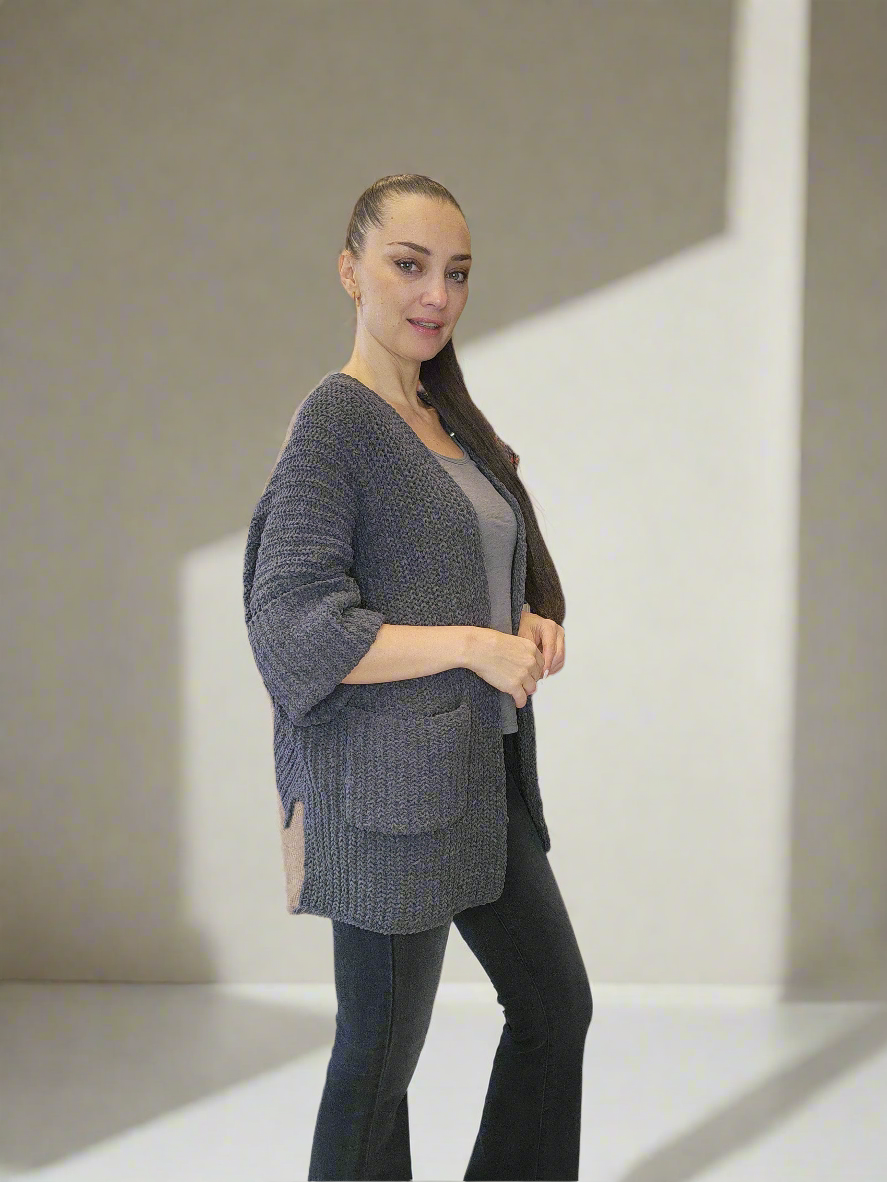 Knit Grey Cardigan