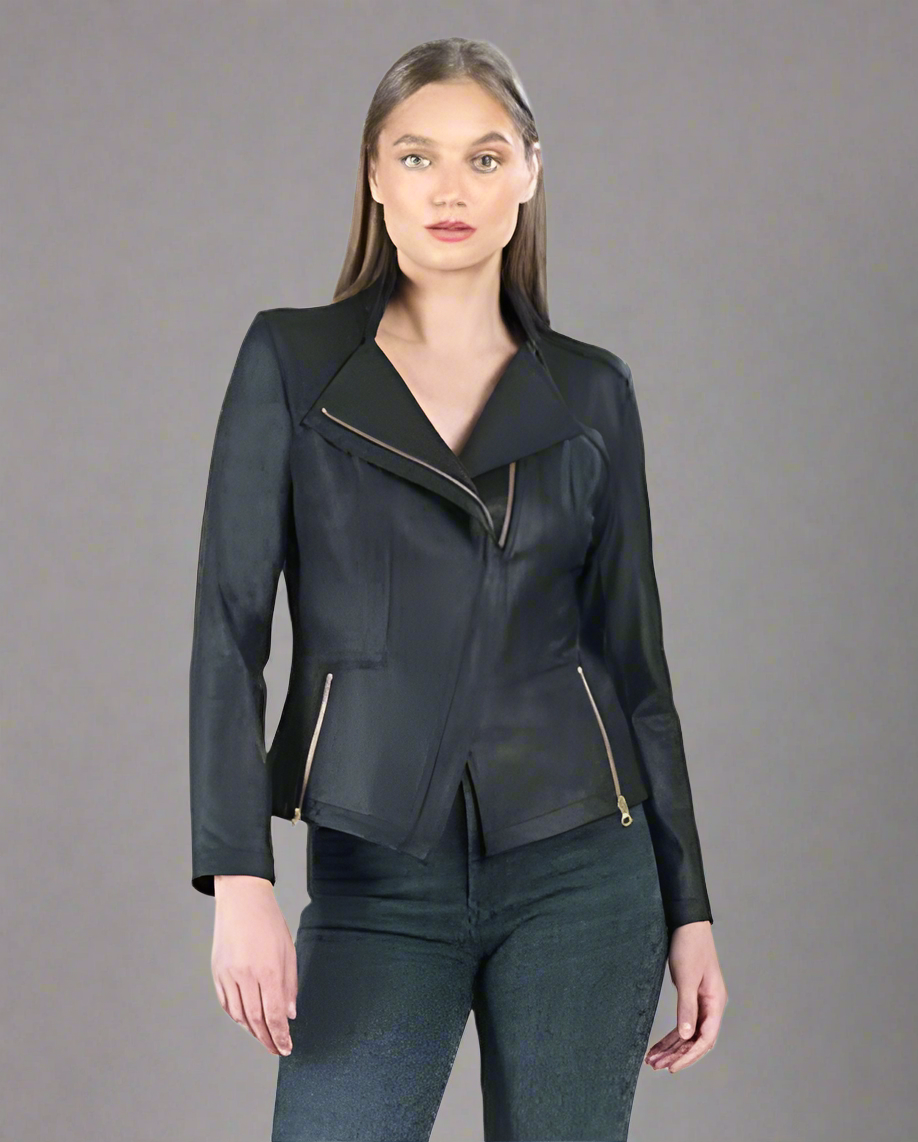 Black Vegan Leather Jacket