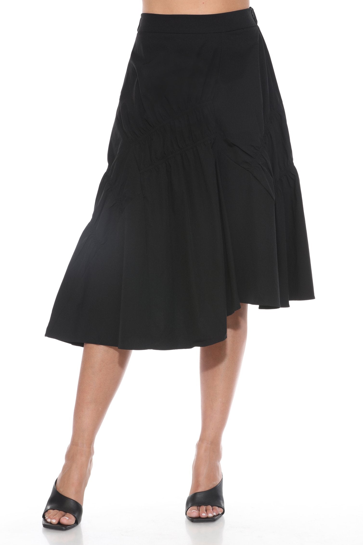 Asymmetrical Black Skirt