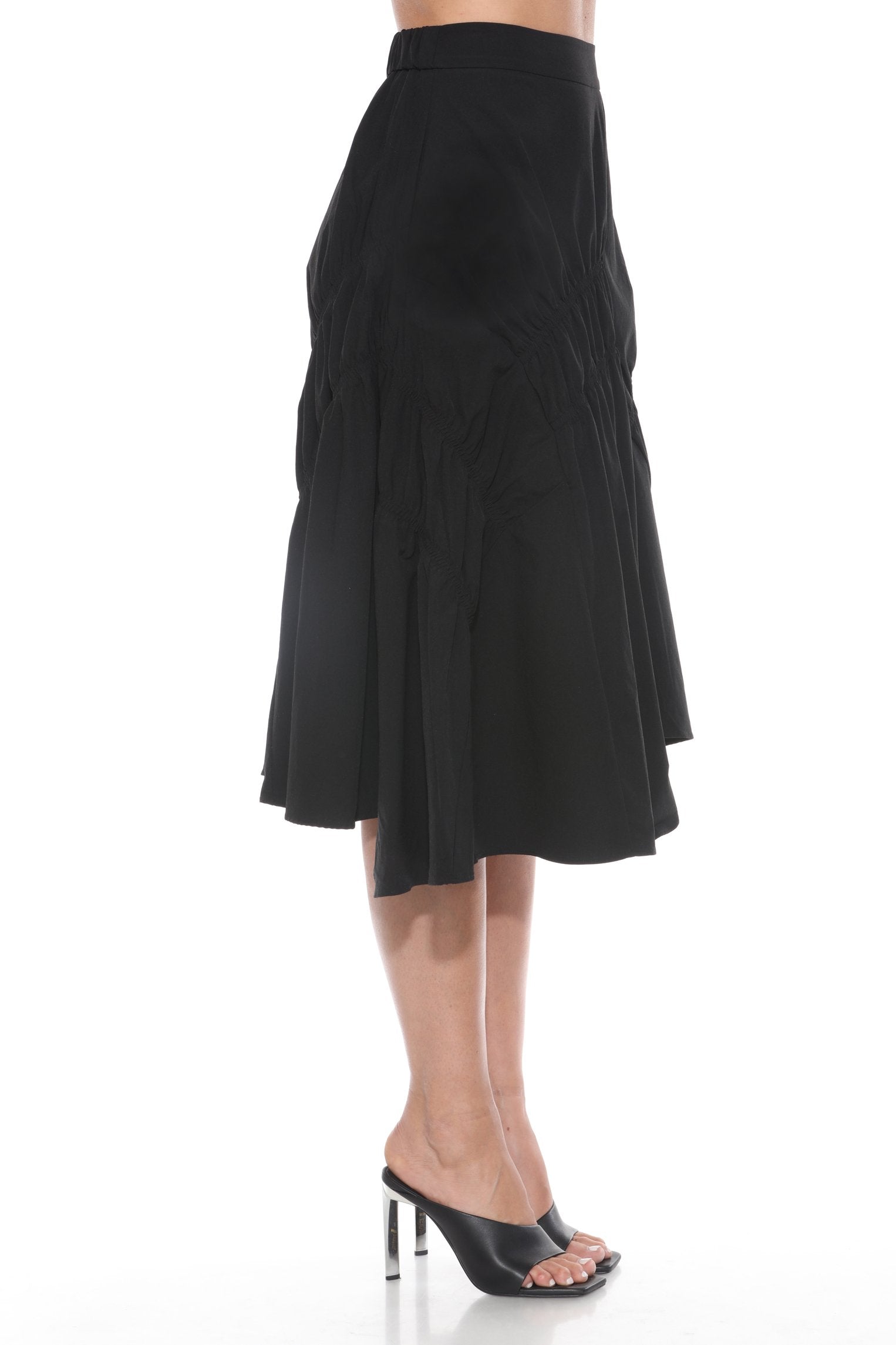 Asymmetrical Black Skirt