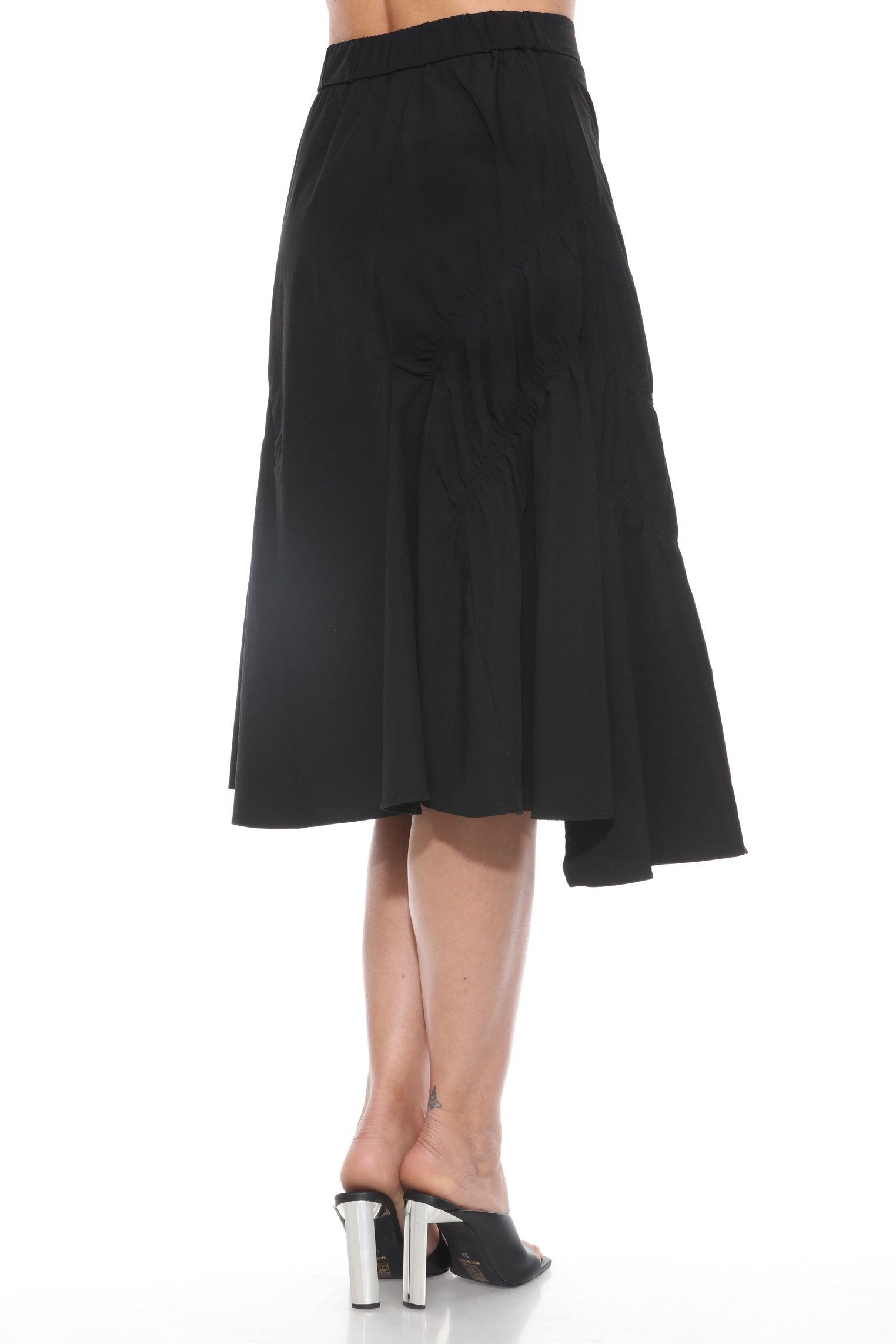 Asymmetrical Black Skirt