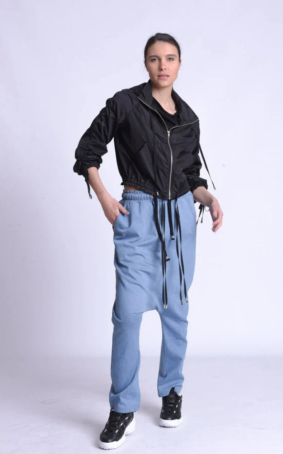 Women’s Urban Hooded Track Jacket – Adjustable Waist & Sleeves