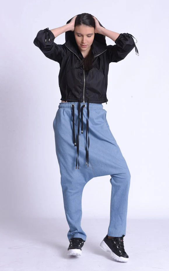 Women’s Modern Zip-Up Cotton Jacket with Oversized Collar