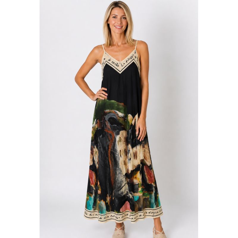 Italian Flowy Maxi Tank Dress – Estell Boutique