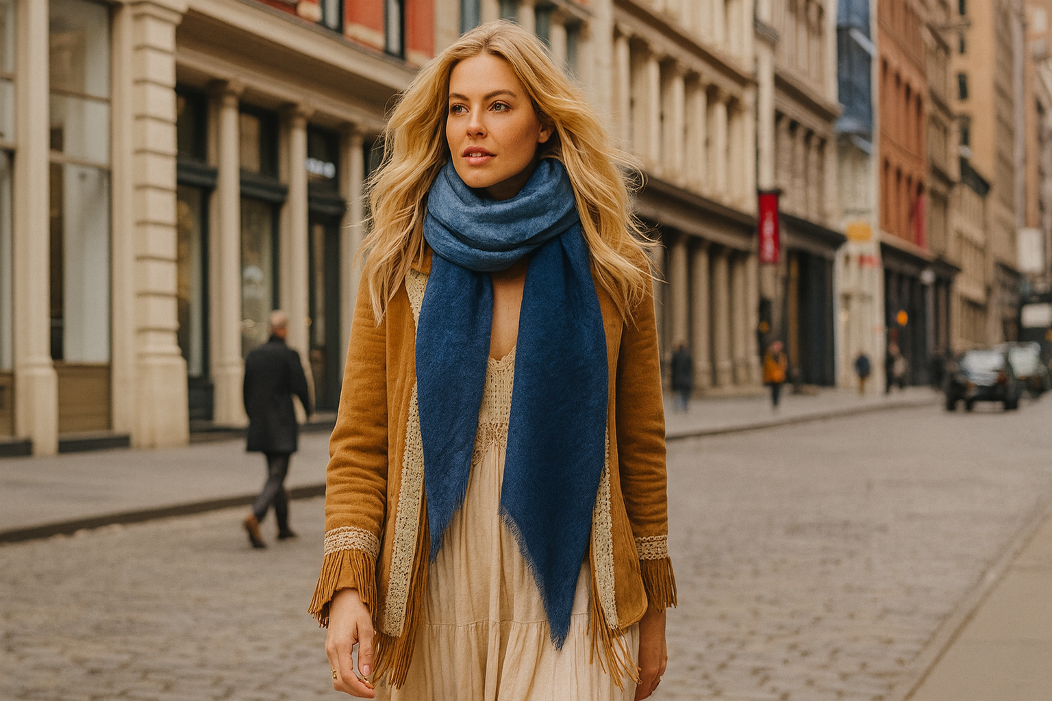 Lightweight Cashmere Scarf – Made in Spain