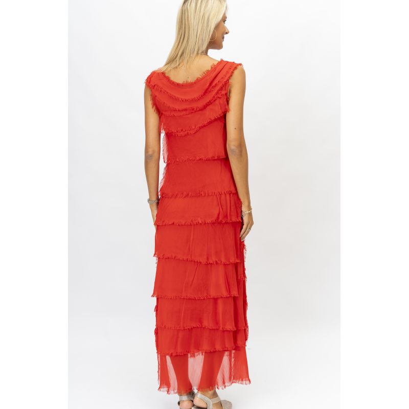Italian Silk Tiered Dress