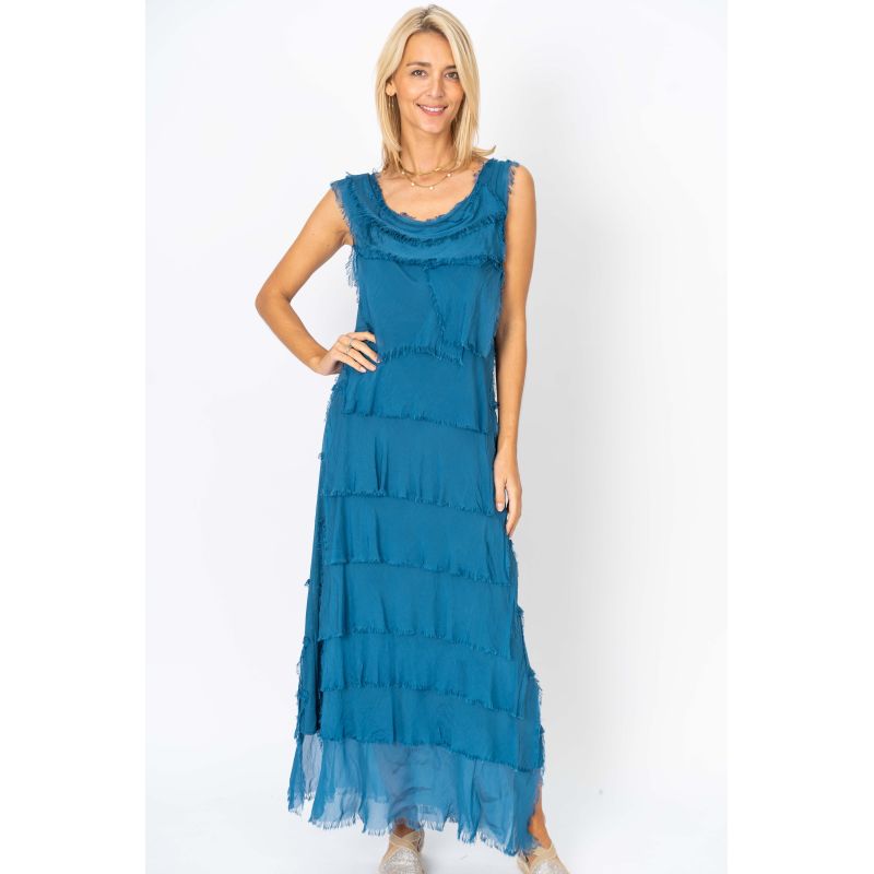 Italian Silk Tiered Dress