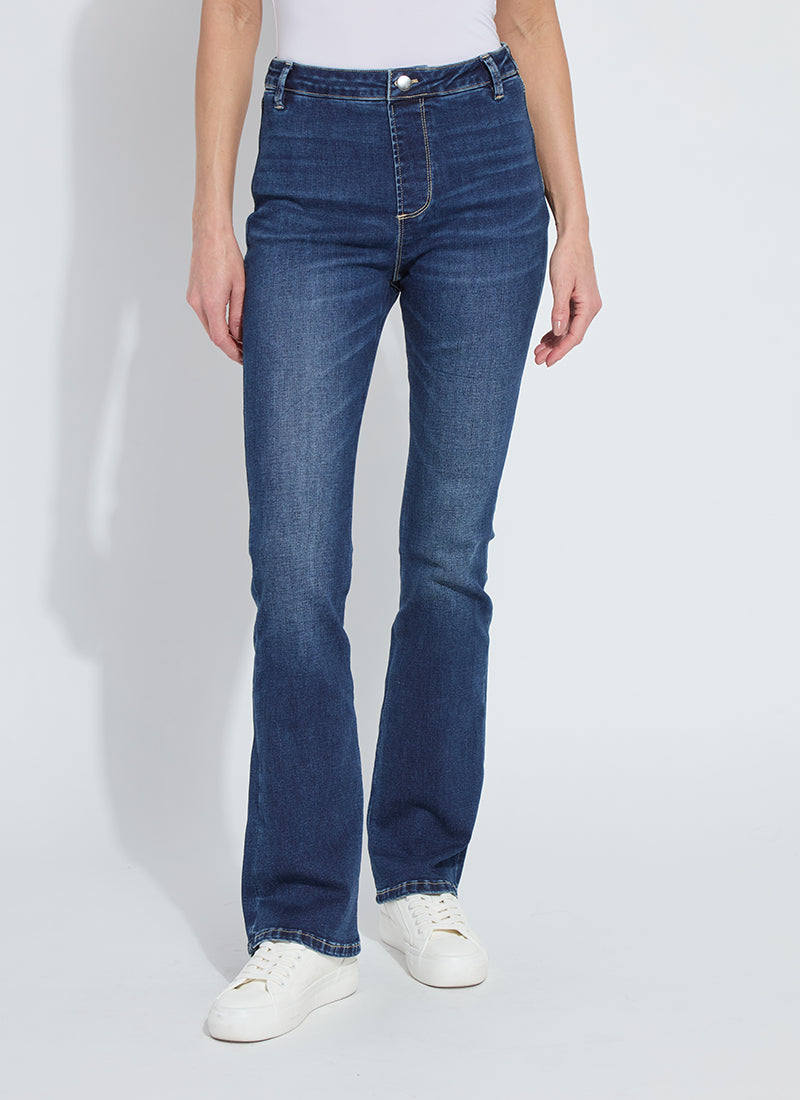 Women’s Mid Wash Boot Cut Jeans – 4-Way Stretch, Flattering Fit, Machine Washable