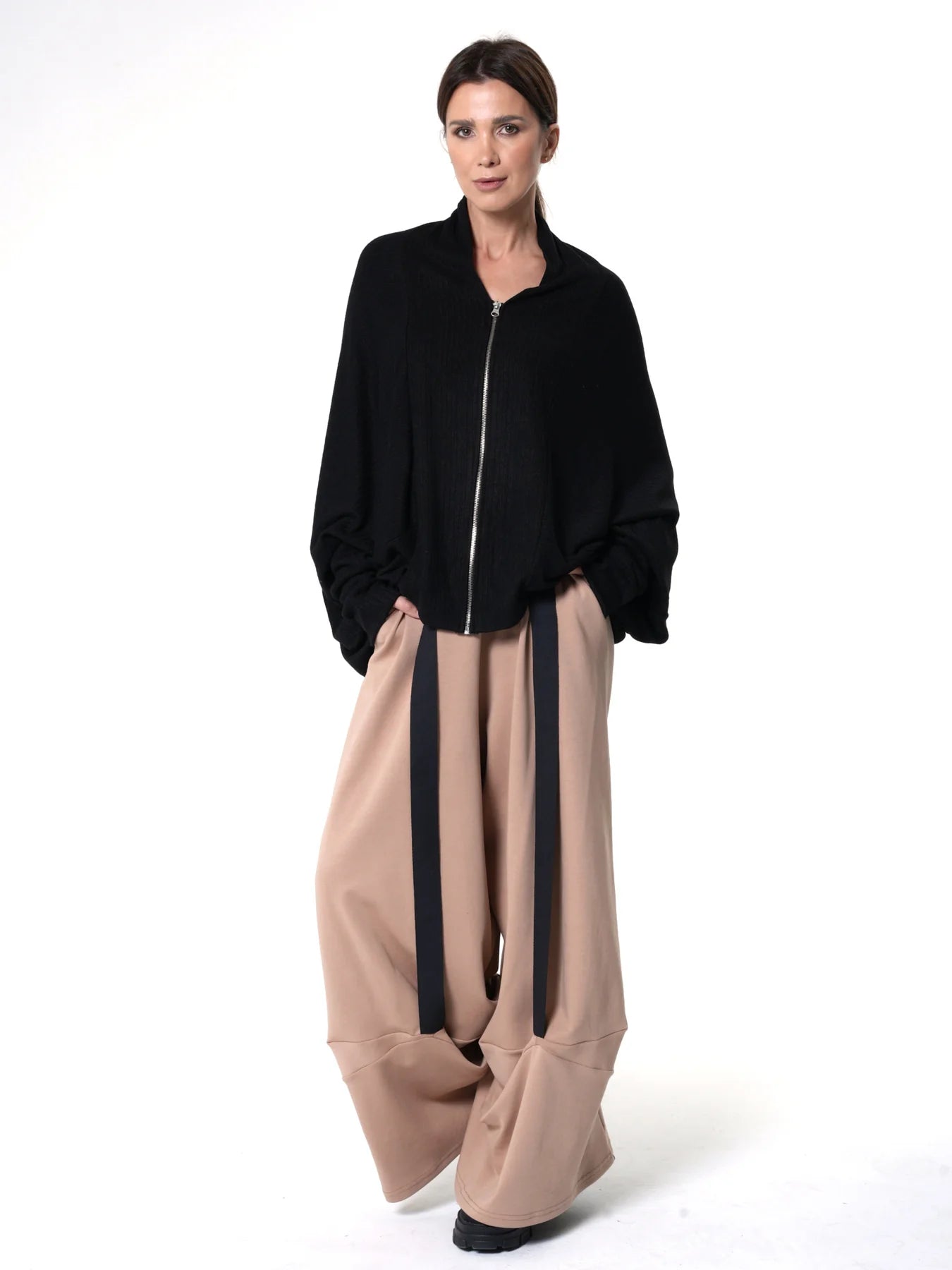 Oversized Zip Up Cardigan