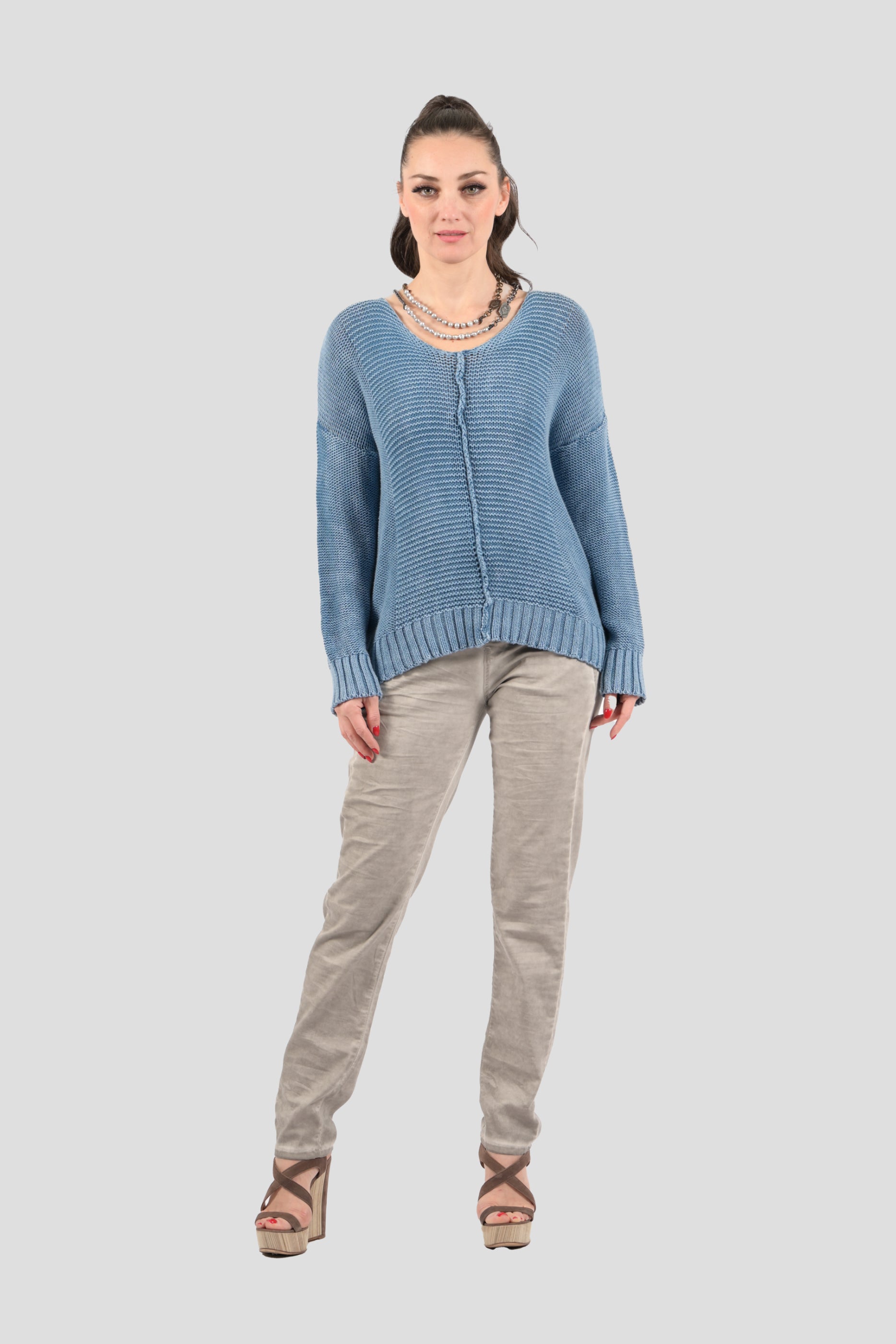 Mid Stitch Cotton Sweater